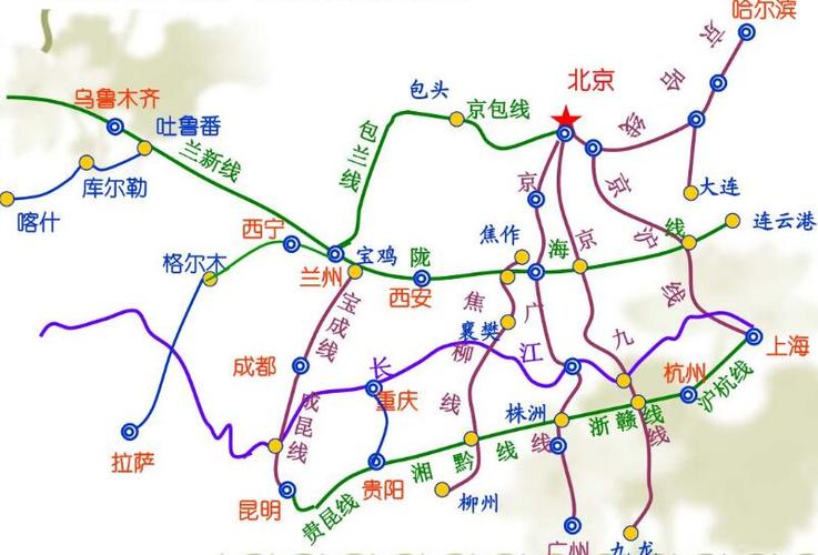 铁路旅游线路图手抄报