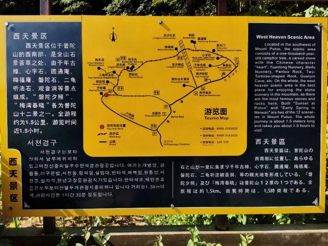 普陀山旅游攻略路线图